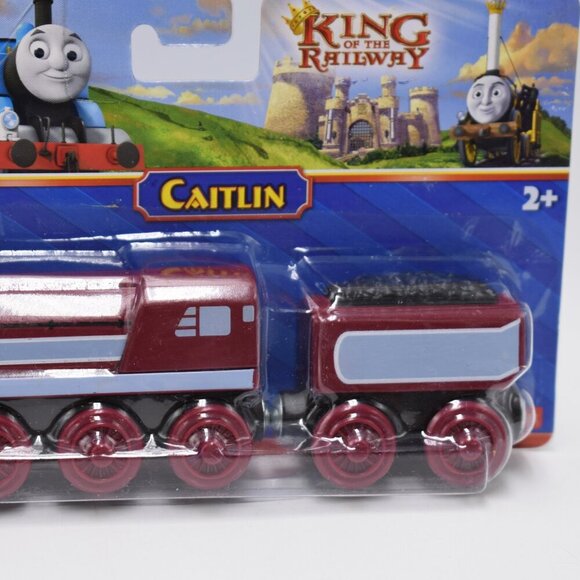 Caitlin & Tender King of the Railway Thomas & Friends Wooden Engine Trains New - Picture 5 of 9